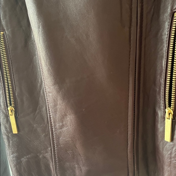 Moda International Women's Dark Brown Leather Jacket - Picture 5 of 7